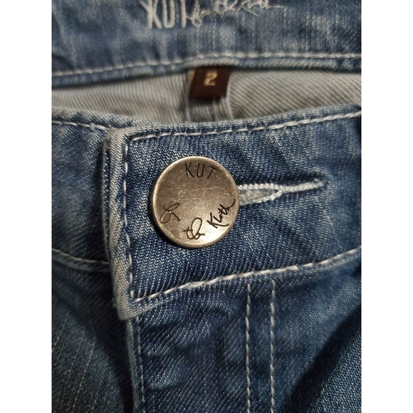 Kut From The Kloth Catherine Boyfriend Jeans Size 2 Low Rise Distressed - Picture 10 of 12